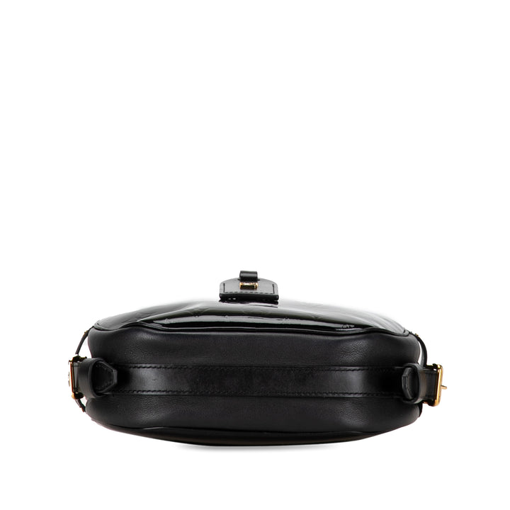 Monogram Vernis Boite Chapeau Souple MM Black - Gaby Paris
