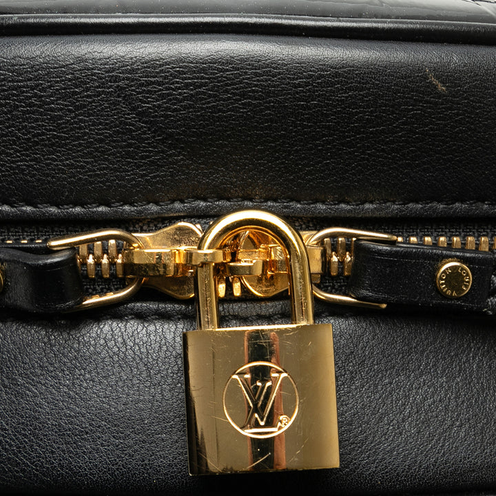 Monogram Vernis Boite Chapeau Souple MM Black - Gaby Paris