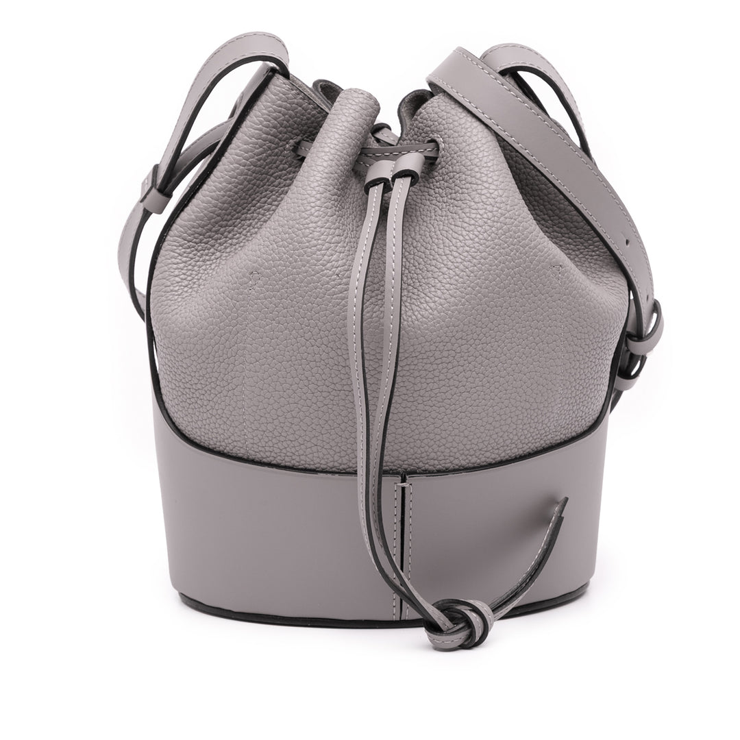 LOEWE Medium Cuir Balloon Bucket Bag Gris – GABY PARIS Authentique