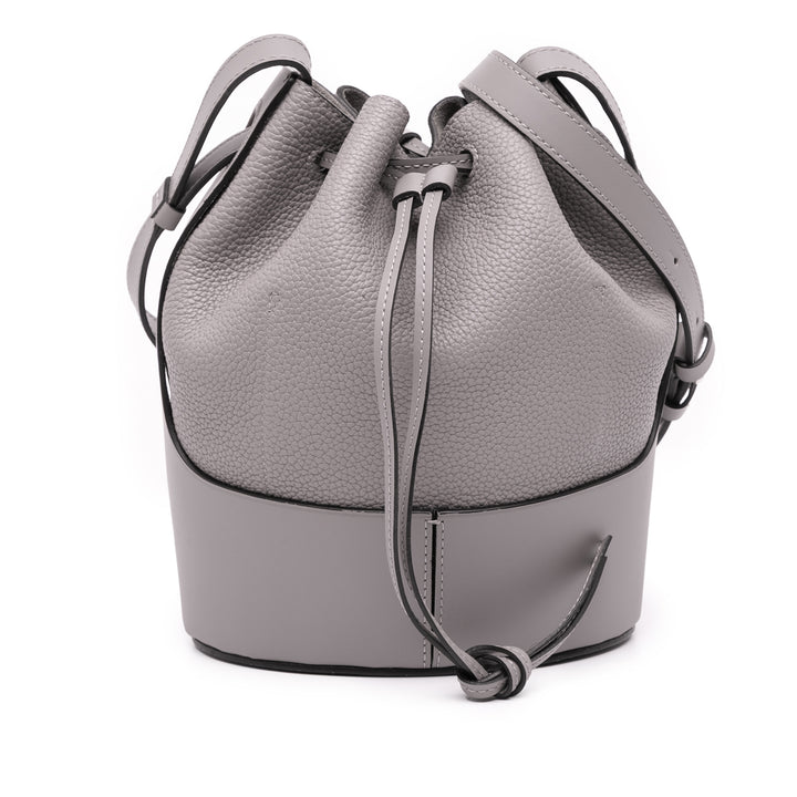 LOEWE Medium Cuir Balloon Bucket Bag Gris – GABY PARIS Authentique