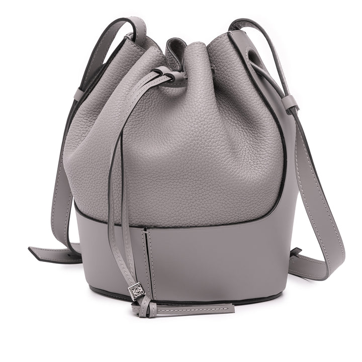 LOEWE Medium Cuir Balloon Bucket Bag Gris – GABY PARIS Authentique