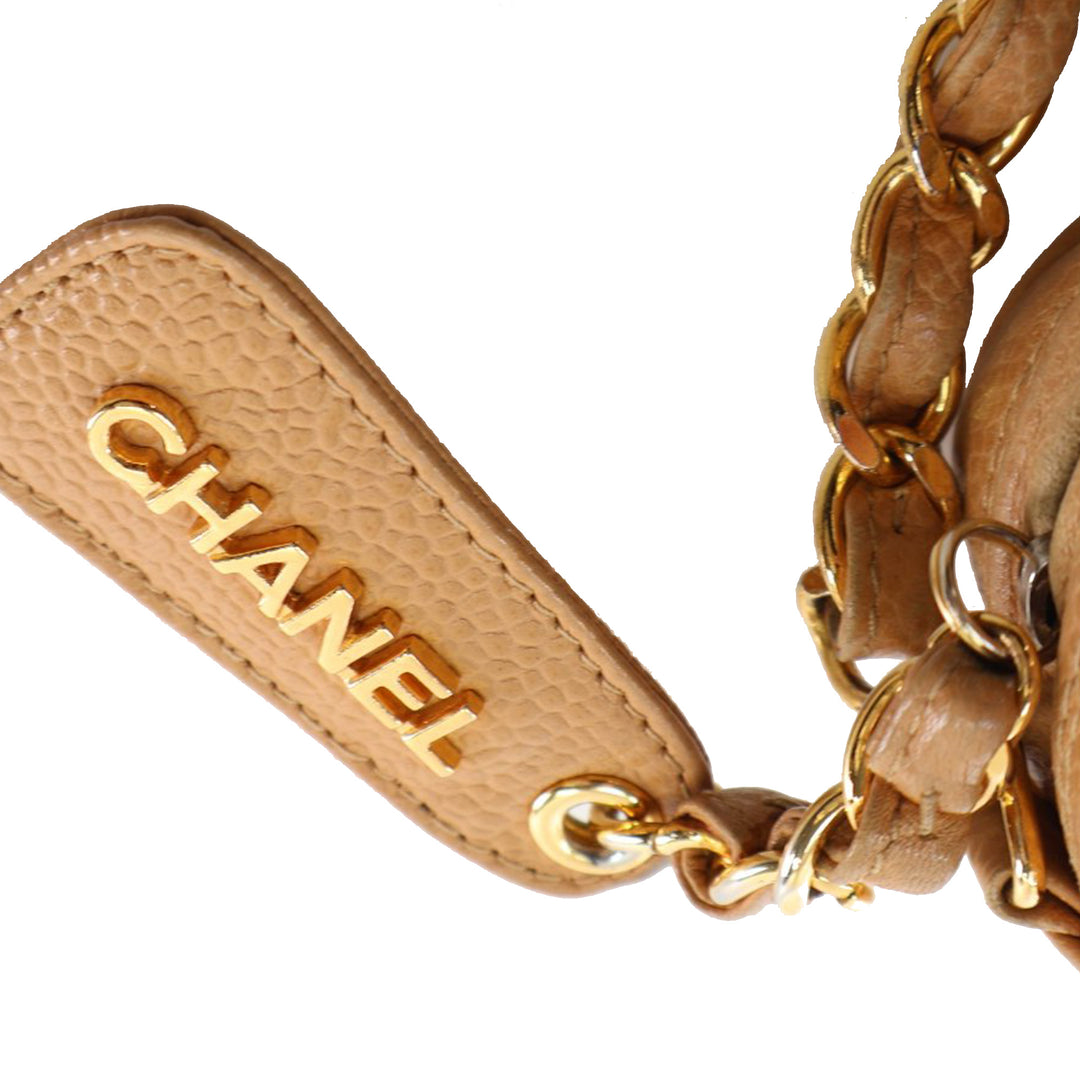 CC Quilted Caviar Camera Bag Brown - Gaby Paris