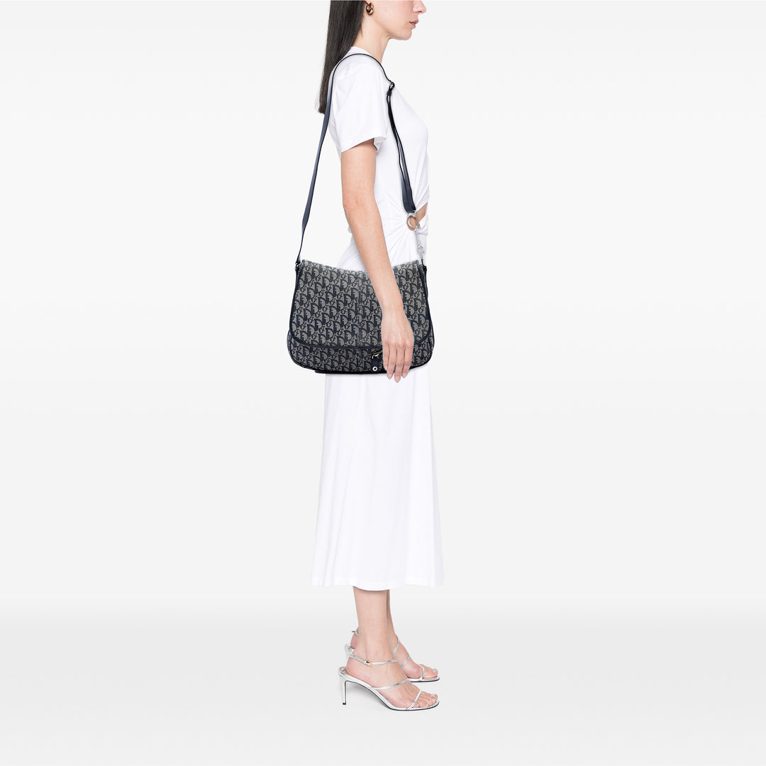 Dior Diorissimo Trotter Sac Messenger Bleu – vue 6 – GABY PARIS