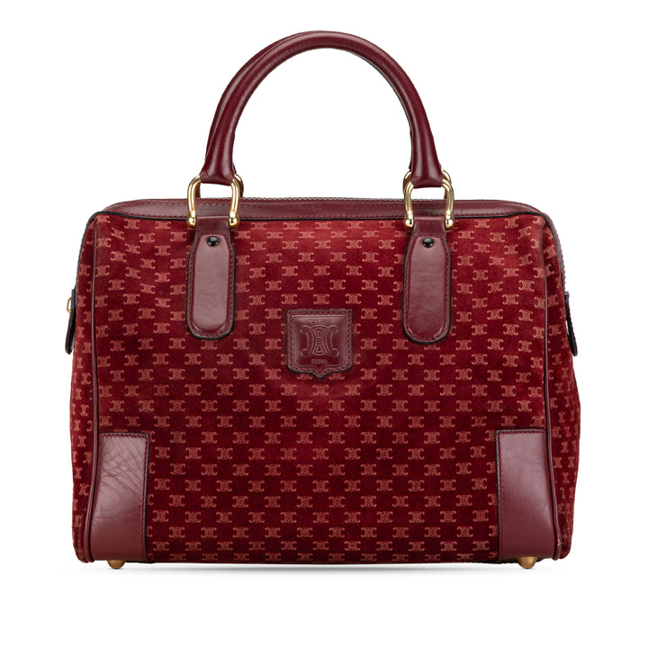 Macadam Suede Boston Bag Red - Gaby Paris