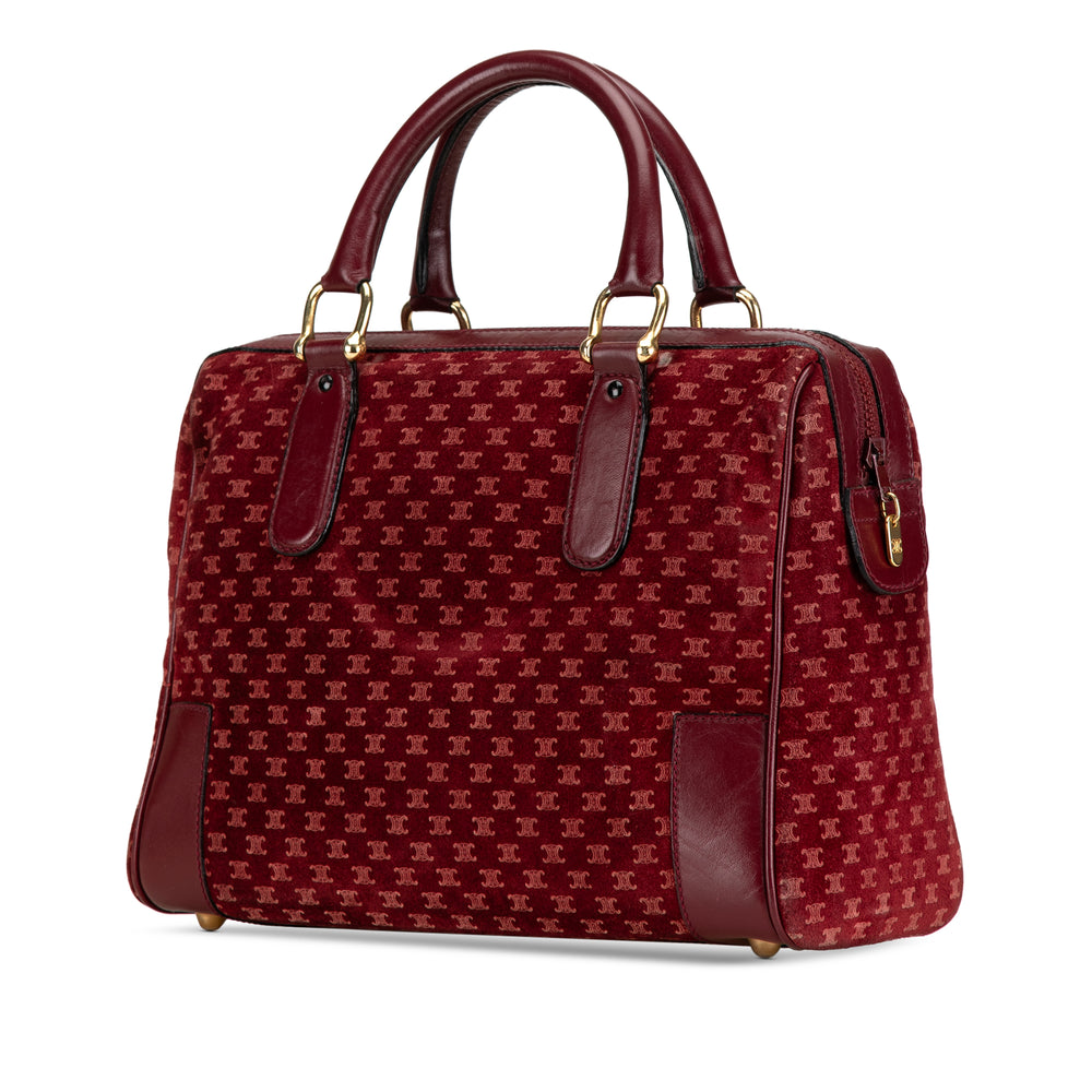 Macadam Suede Boston Bag Red - Gaby Paris