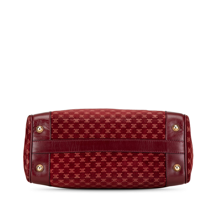 Macadam Suede Boston Bag Red - Gaby Paris