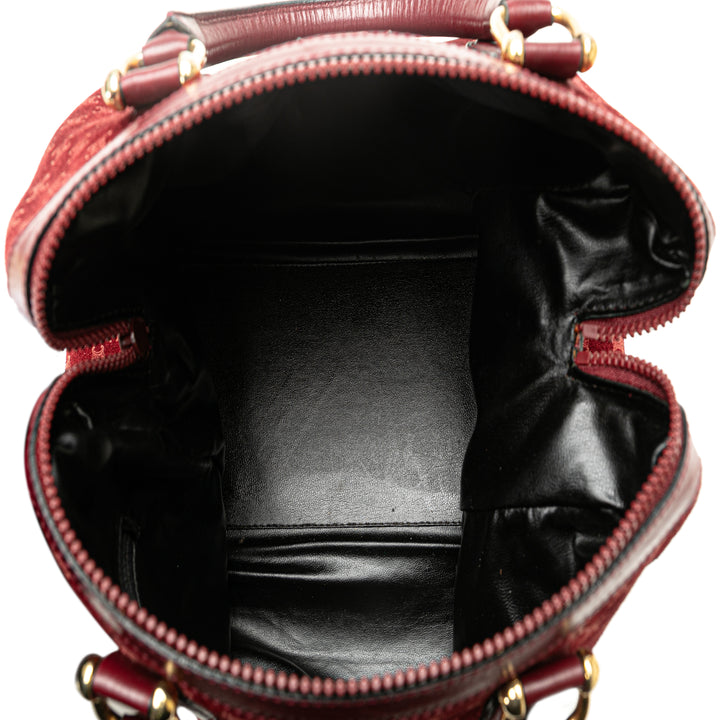 Macadam Suede Boston Bag Red - Gaby Paris