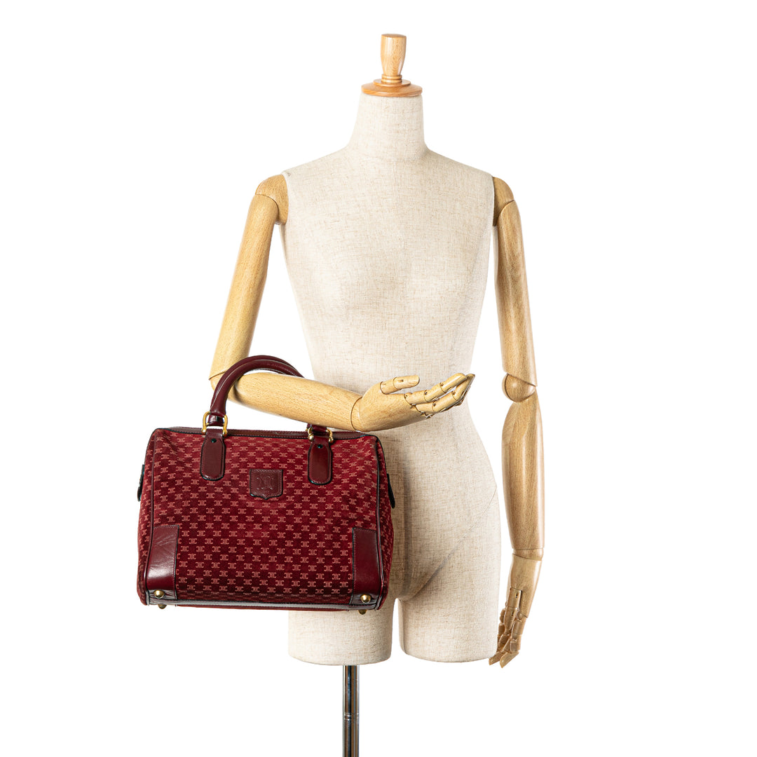 Macadam Suede Boston Bag Red - Gaby Paris