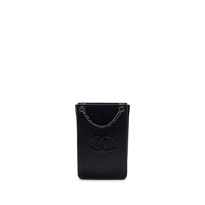 Chanel CC Cuir de veau Phone Holder Sac porté croisé