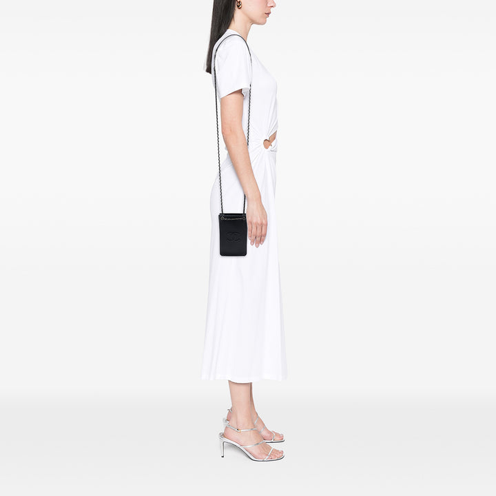 Chanel CC Cuir de veau Phone Holder Sac porté croisé