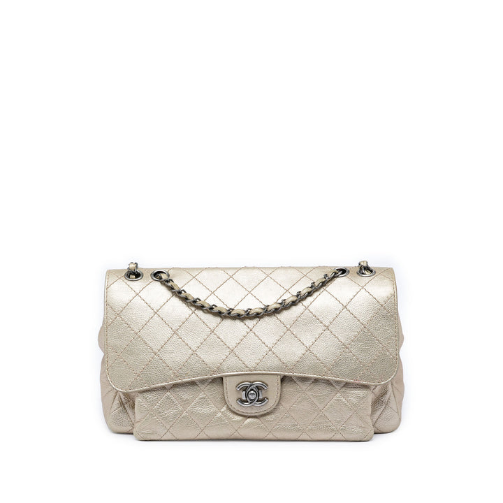 Chanel Paris Dubai Metallic Cuir de veau à rabat
