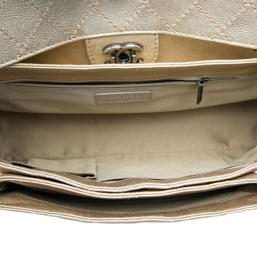 Chanel Paris Dubai Metallic Cuir de veau à rabat