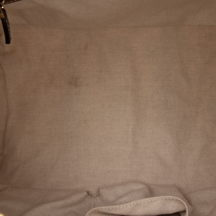 Flora Canvas Joy Boston Bag White - Gaby Paris