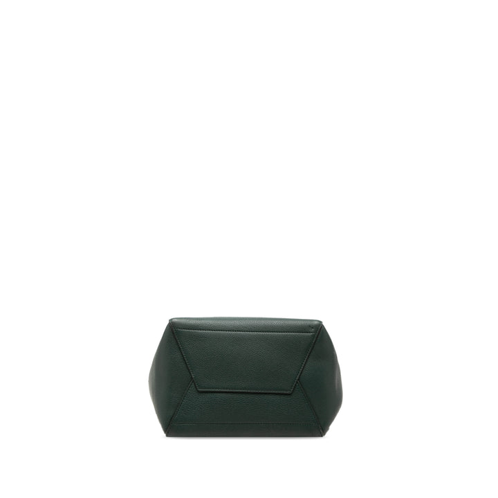 Souple grainé Seau Sangle Sac seau Moyen Cuir de veau grainé Vert