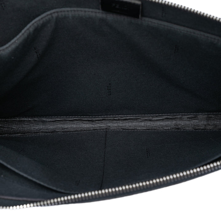 Fendi Cuir à finitions Zucca Coated Toile Pochette