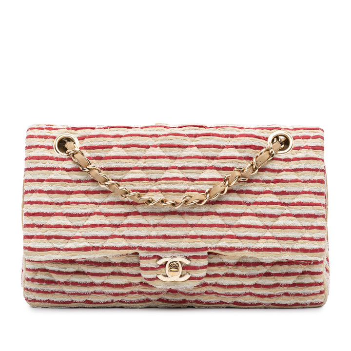 Medium Classic Jersey Coco Sailor Double Flap Red - Gaby Paris