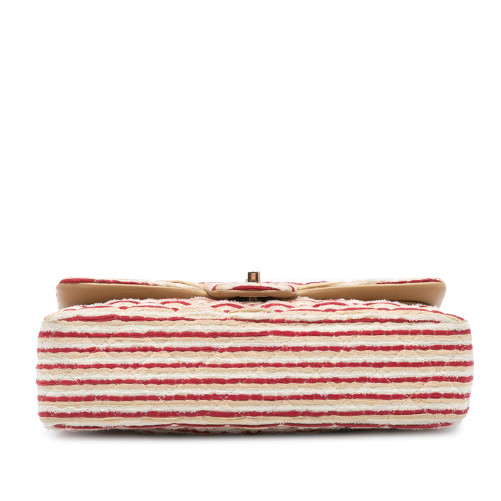Medium Classic Jersey Coco Sailor Double Flap Red - Gaby Paris