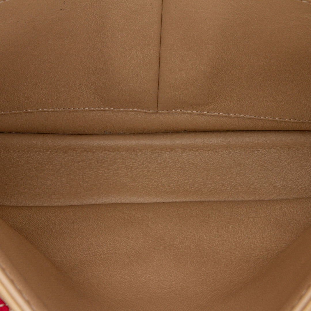 Medium Classic Jersey Coco Sailor Double Flap Red - Gaby Paris