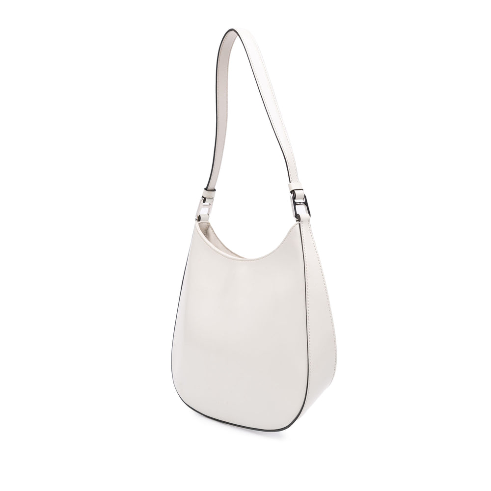 Prada Sac porté épaule Spazzolato Cleo Blanc – vue 2 – GABY PARIS