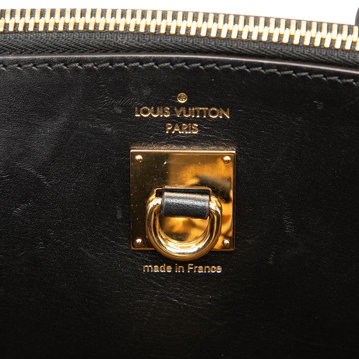 Louis Vuitton Tricolore City Steamer MM Cuir de veau lisse Noir
