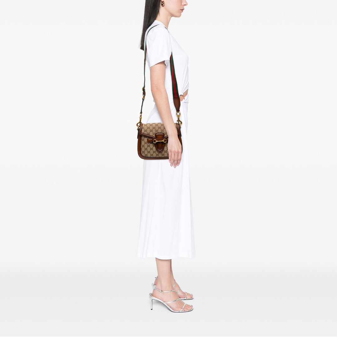 Gucci Sac bandoulière GG Lady Web Moyen Beige – vue 6 – GABY PARIS