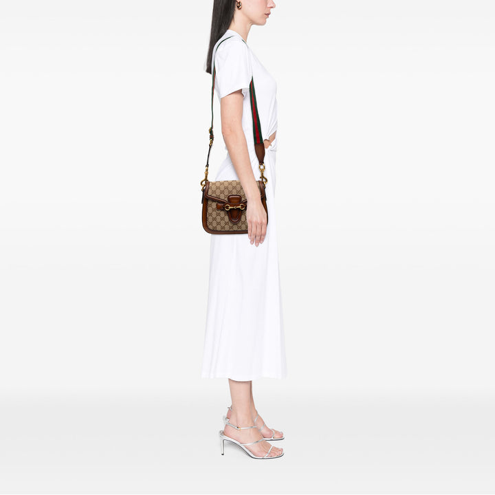 Gucci Sac bandoulière GG Lady Web Moyen Beige – vue 6 – GABY PARIS