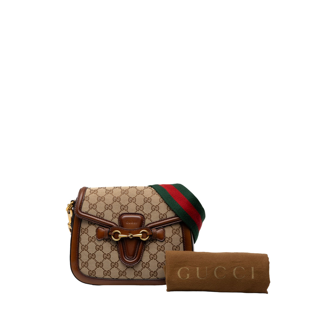 Gucci Sac bandoulière GG Lady Web Moyen Beige – vue 7 – GABY PARIS