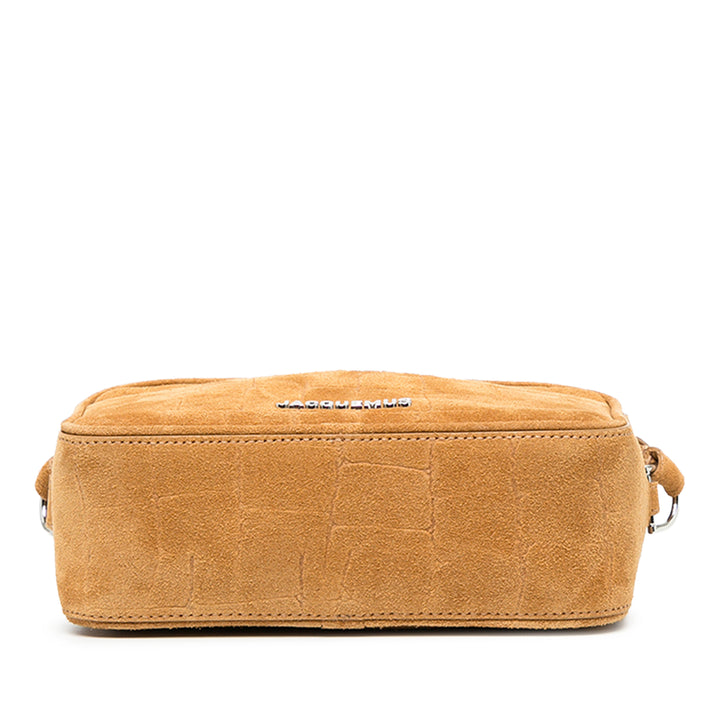 Jacquemus Sac à main Croc embossé Le Baneto Marron – vue 3 – GABY PARIS