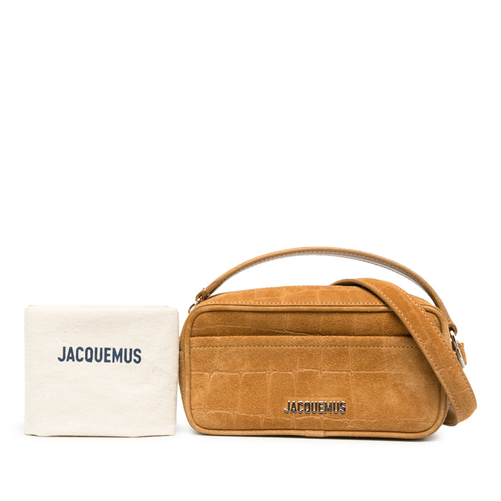 Jacquemus Sac à main Croc embossé Le Baneto Marron – vue 6 – GABY PARIS