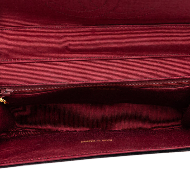 Chanel Sac bandoulière CC Horizontal Matelassé Crescent à rabat Noir – vue 4 – GABY PARIS