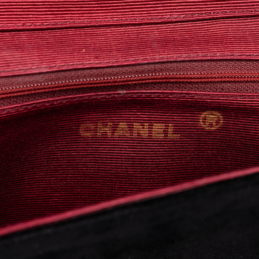 Chanel Sac bandoulière CC Horizontal Matelassé Crescent à rabat Noir – vue 5 – GABY PARIS