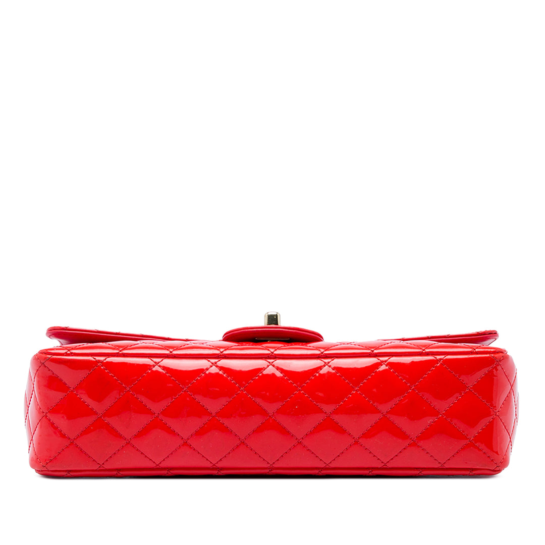 Chanel Sac porté épaule Classic Valentines Heart Charms Rabat simple Moyen Rouge – vue 3 – GABY PARIS