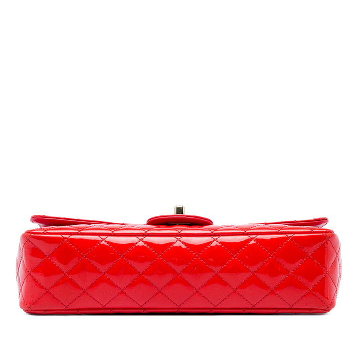 Chanel Sac porté épaule Classic Valentines Heart Charms Rabat simple Moyen Rouge – vue 3 – GABY PARIS