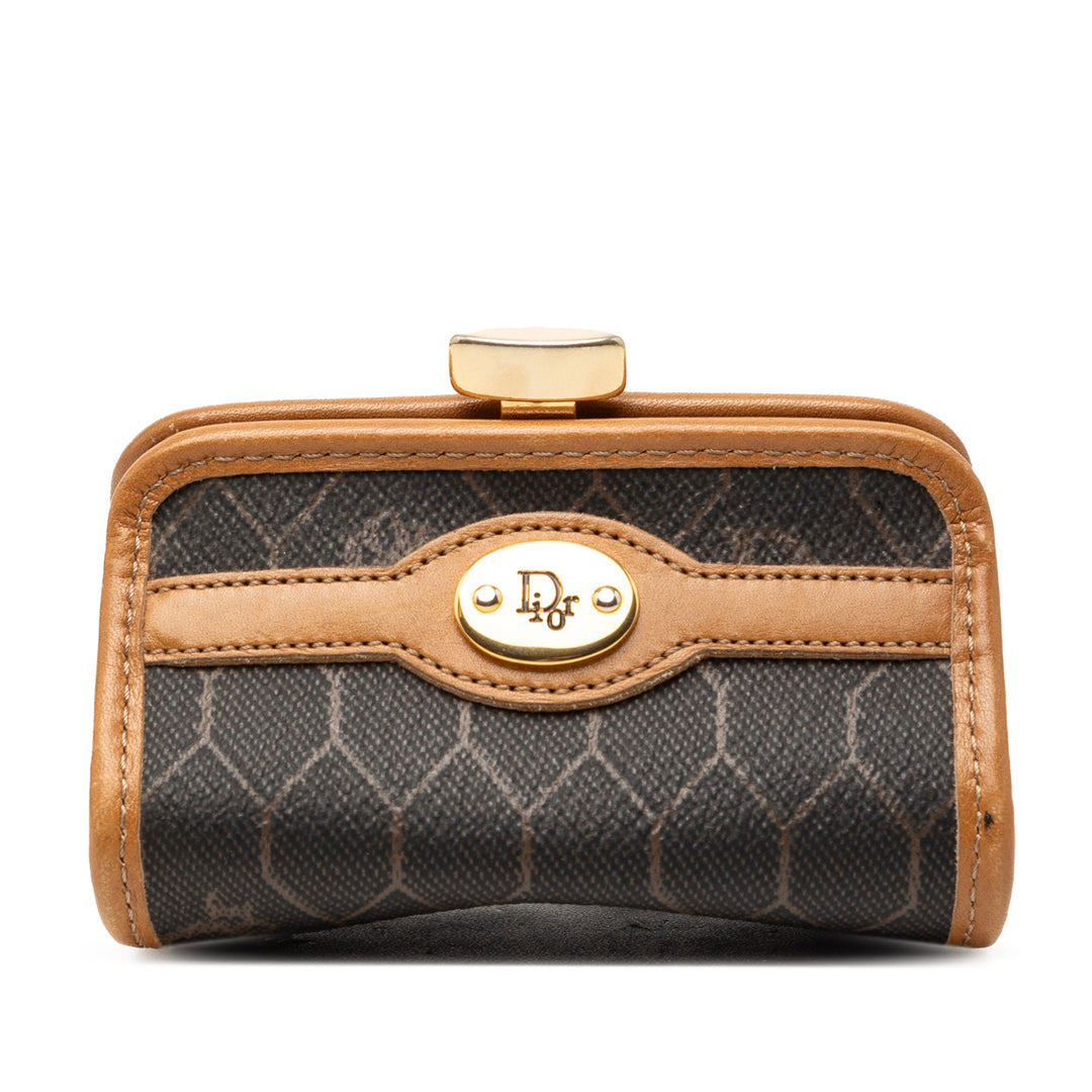 Dior Honeycomb Coated Toile Coin Pochette