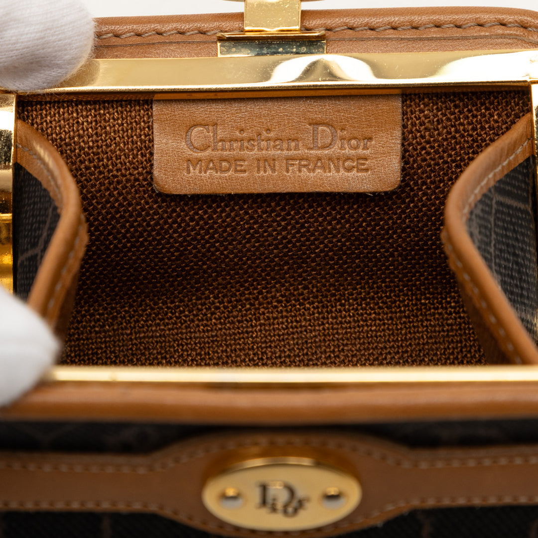 Dior Honeycomb Coated Toile Coin Pochette