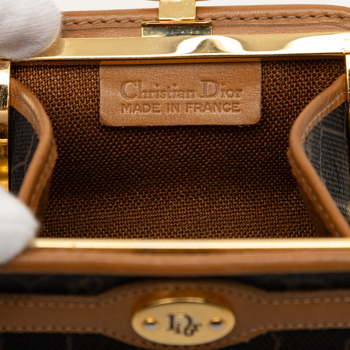 Dior Honeycomb Coated Toile Coin Pochette