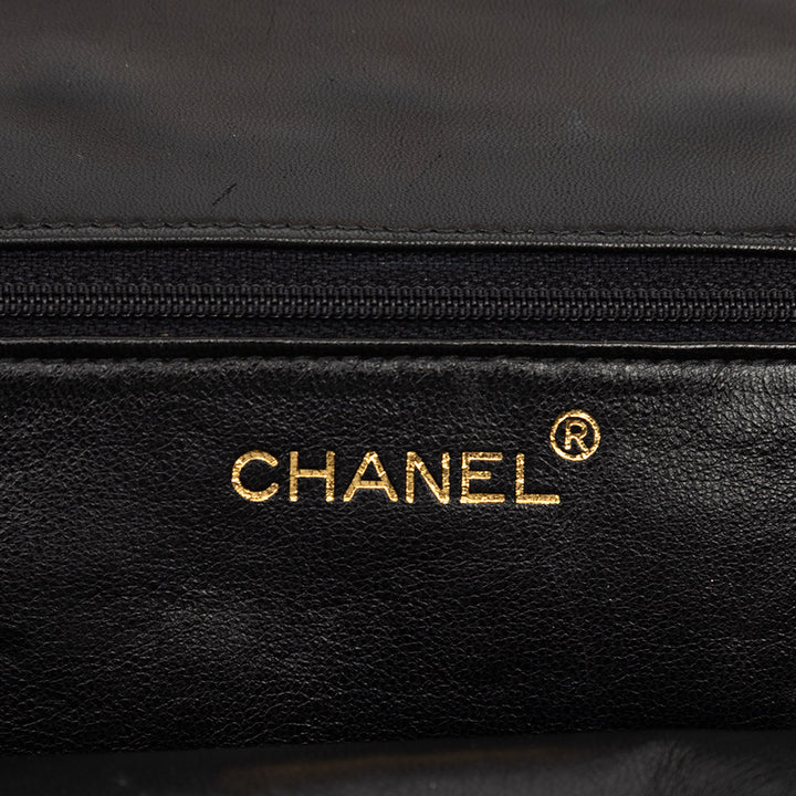 Chanel CC Matelassé Cuir d’agneau Rabat intégral