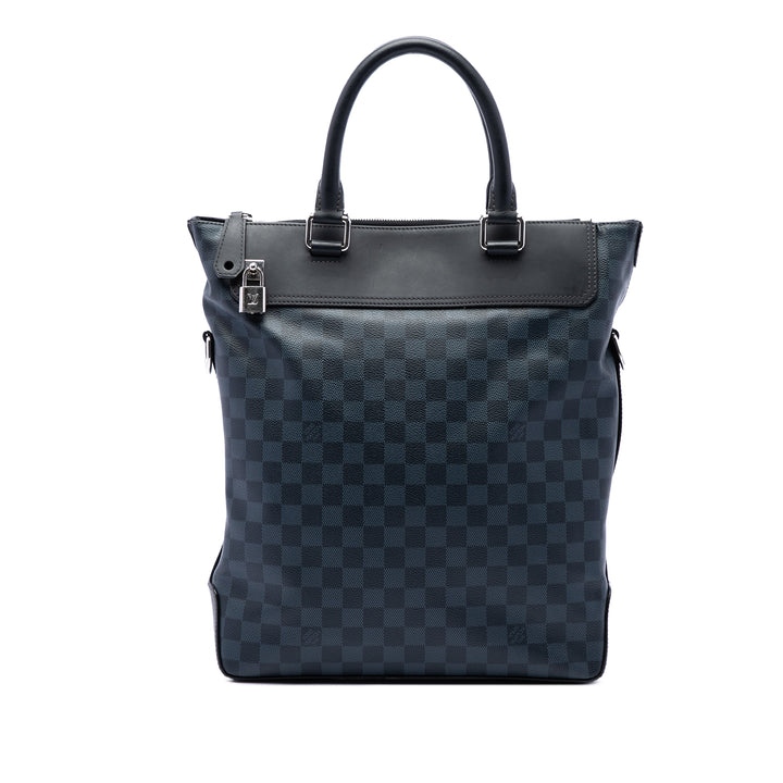 Louis Vuitton Damier Cobalt Greenwich Cabas Noir – vue principale – GABY PARIS