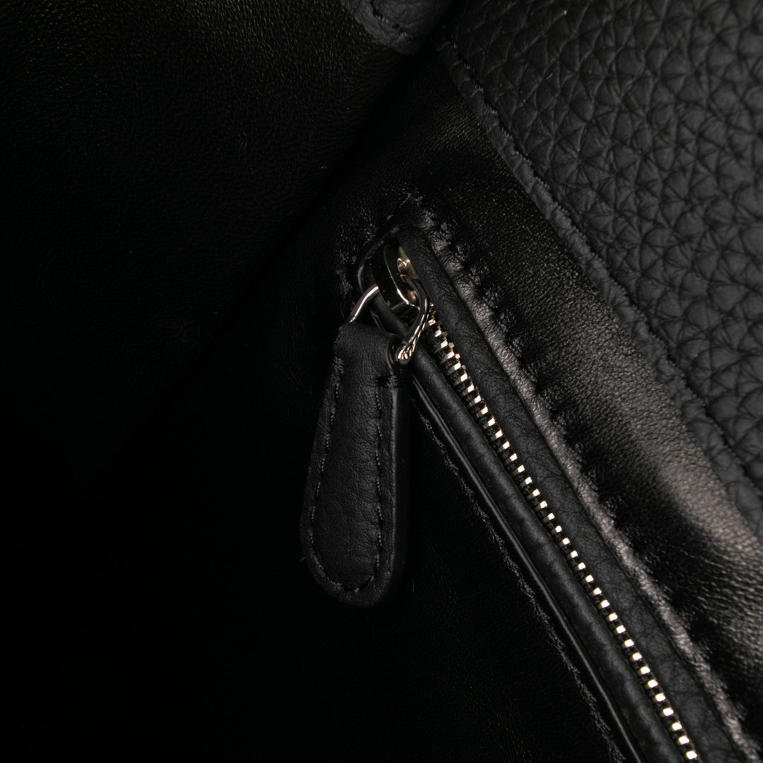 Leather Jules Shoulder Bag Black - Gaby Paris