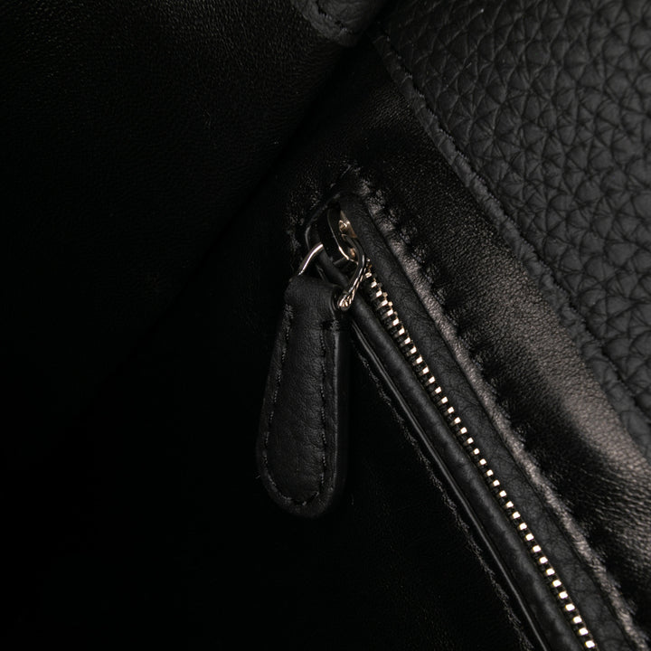 Leather Jules Shoulder Bag Black - Gaby Paris