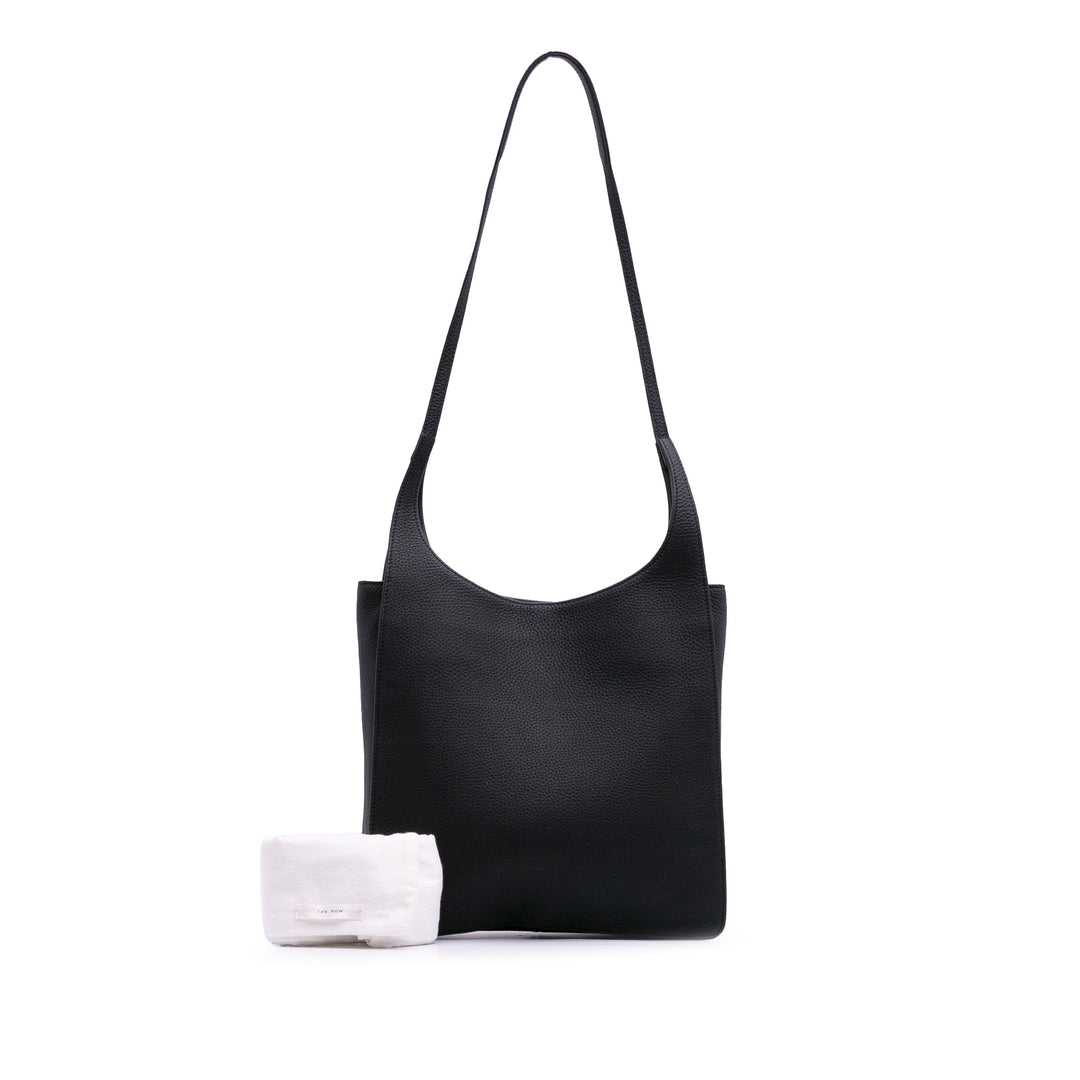 Leather Jules Shoulder Bag Black - Gaby Paris