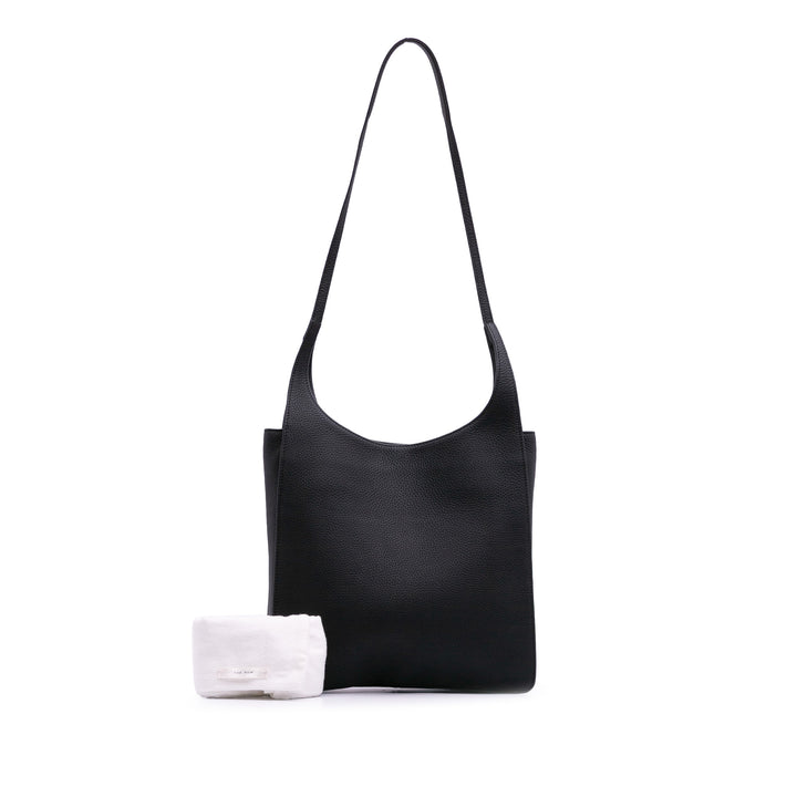 Leather Jules Shoulder Bag Black - Gaby Paris