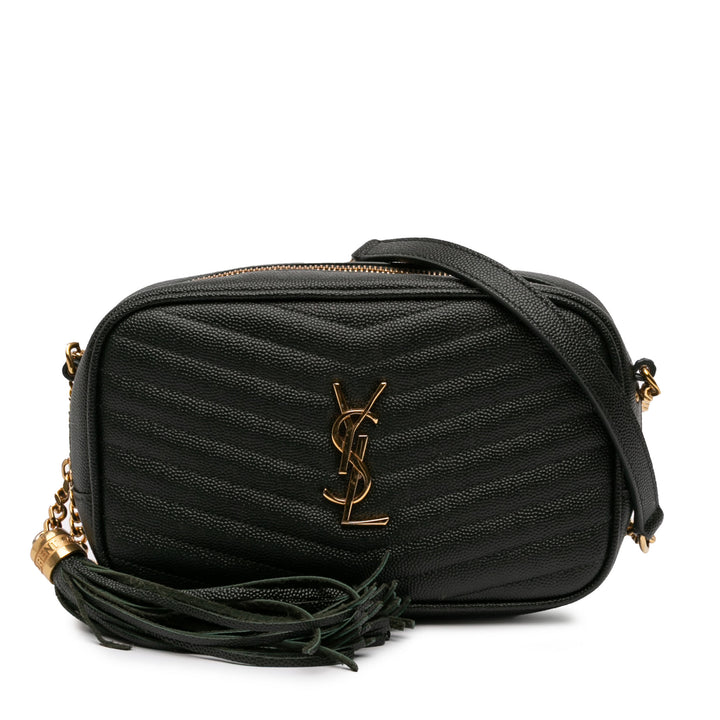 Saint Laurent Mini Grain de Poudre Monogram Lou Sac caméra