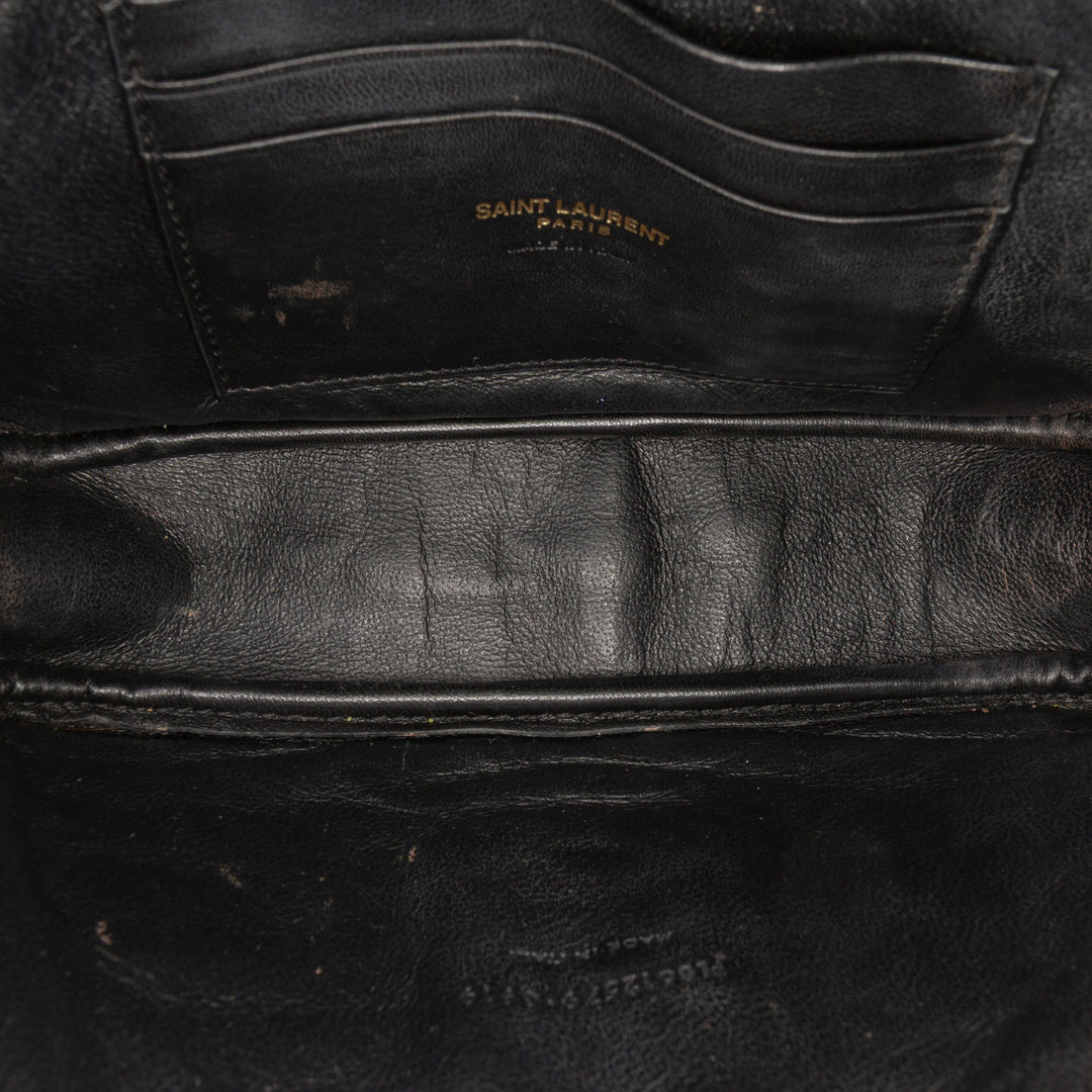 Saint Laurent Mini Grain de Poudre Monogram Lou Sac caméra
