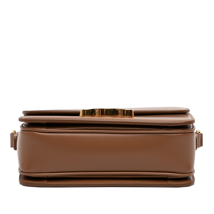 Celine Teen brillant Cuir de veau Triomphe Sac porté croisé