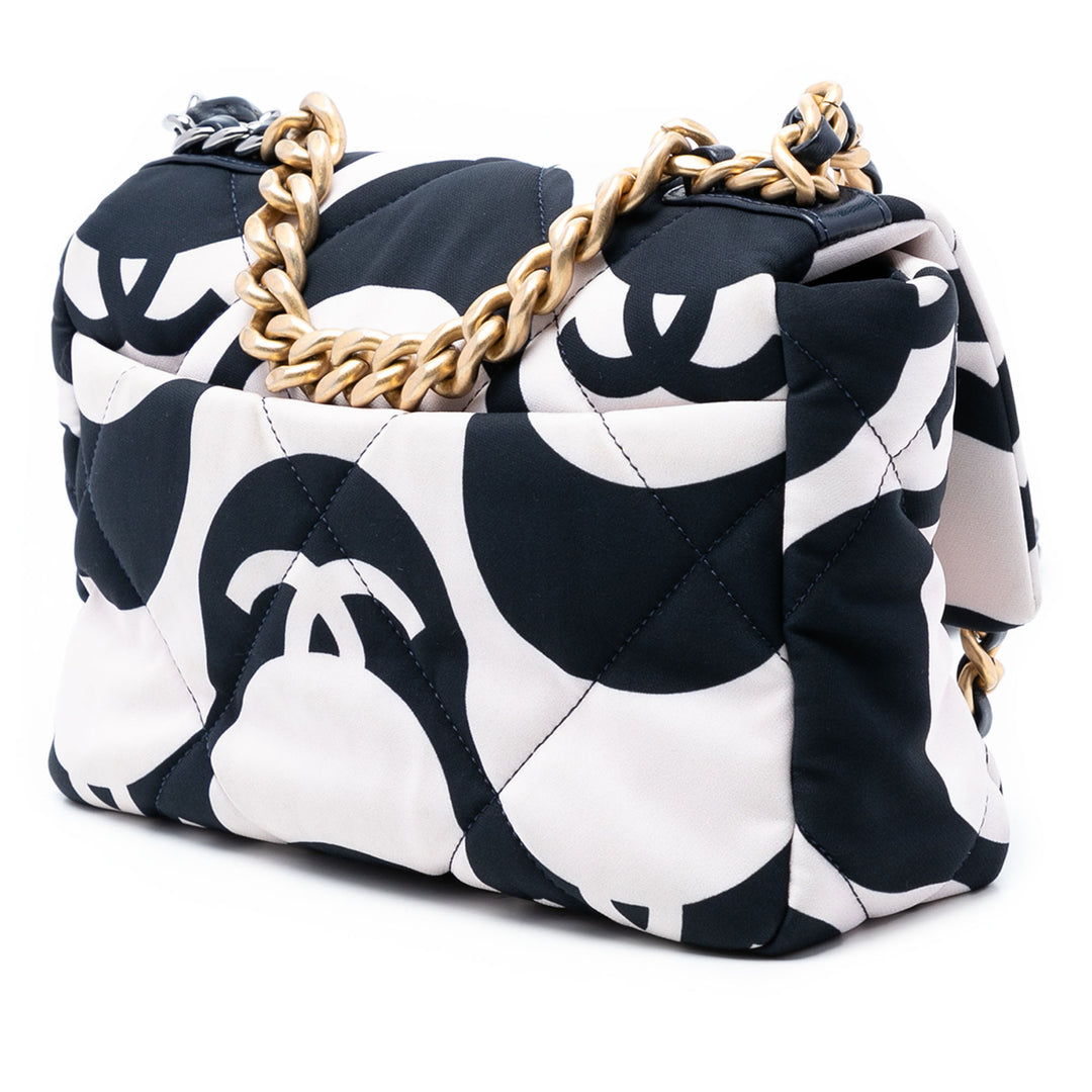 Chanel Medium Printed Soie 19 à rabat