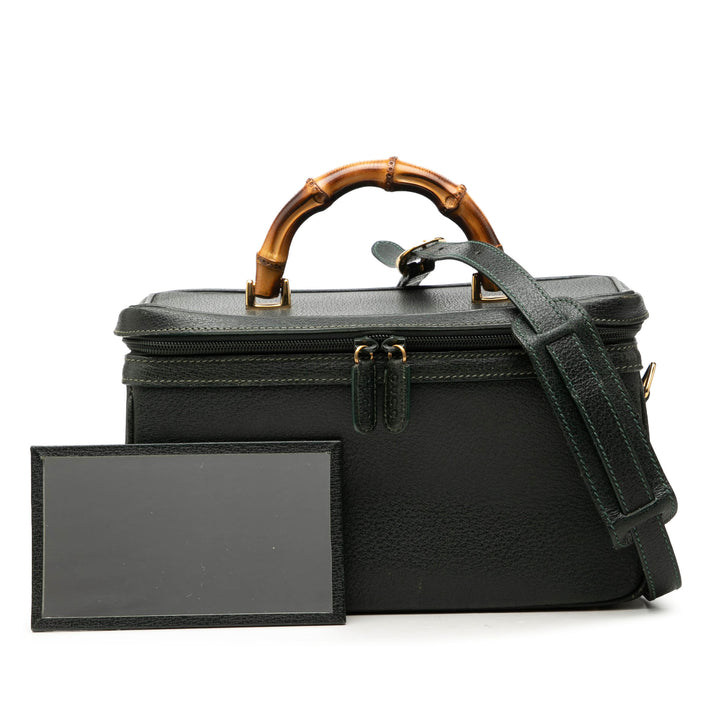 Bamboo Vanity Cuir de veau Vert