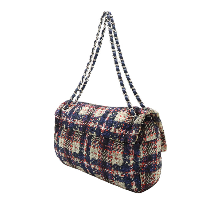 Chanel CC Tweed Print Nylon Simple rabat