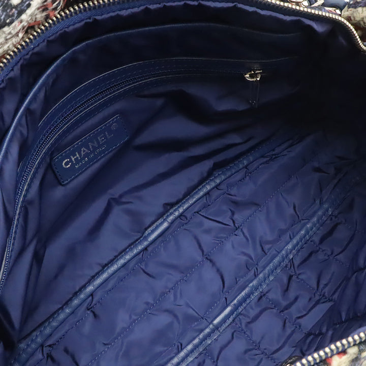 Chanel CC Tweed Print Nylon Simple rabat