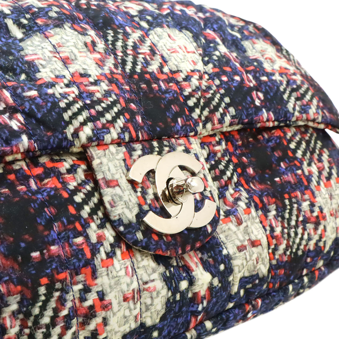 Chanel CC Tweed Print Nylon Simple rabat